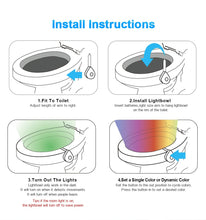 Load image into Gallery viewer, LED Toilet Seat Motion Sensor Light