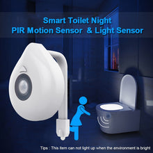 Load image into Gallery viewer, LED Toilet Seat Motion Sensor Light